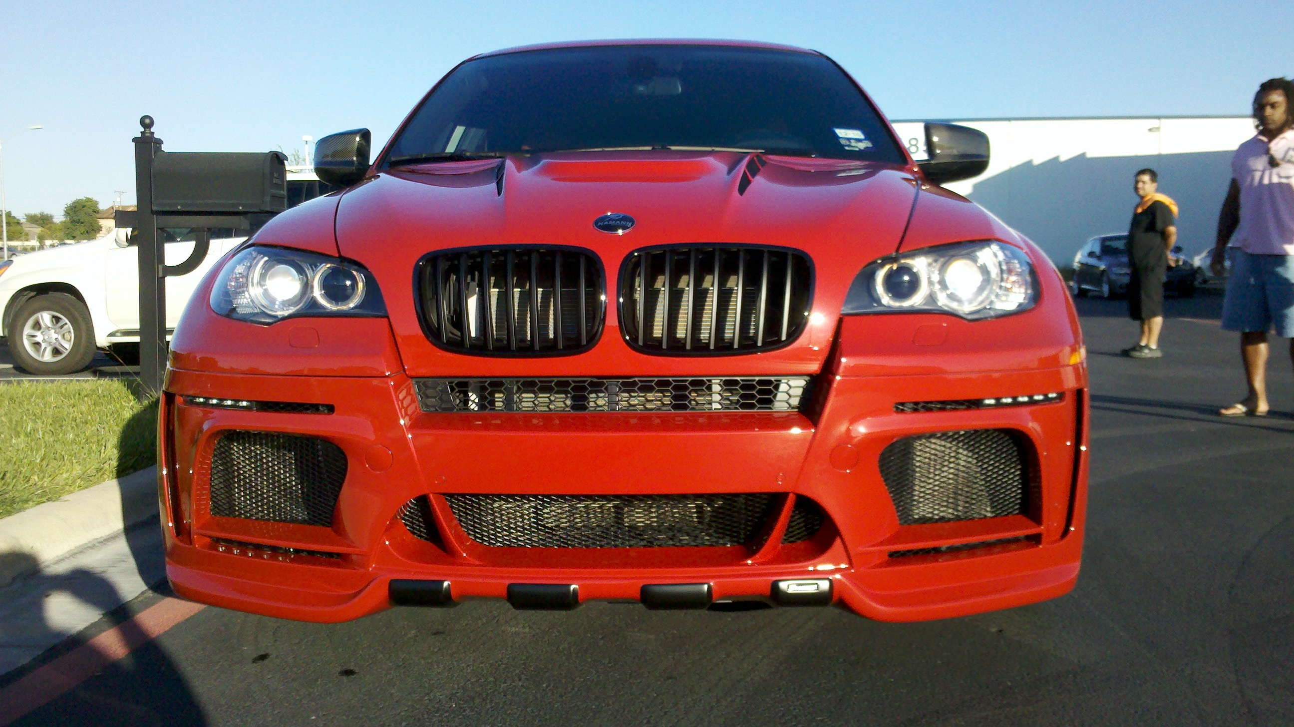 matte red bmw